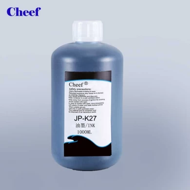 Encre noire d'encre CIJ haute adhérence pour imprimante Hitachi JP-K27