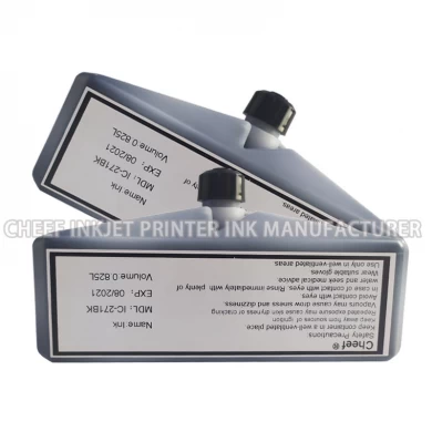 Industrial coding ink IC-271BK fast dry ink black for Domino