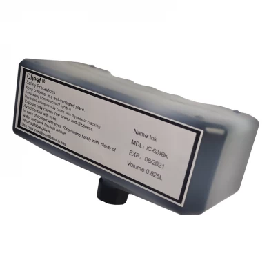 Tinta de codificación industrial IC-624BK tintas a base de agua para Domino