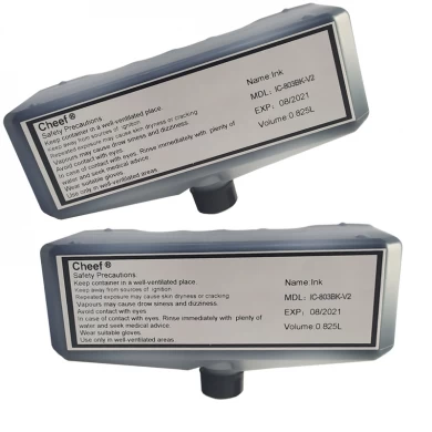 Tinta de codificação industrial IC-803BK-V2 tinta seca rápida e baixo odor para Dominó