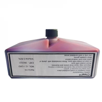 工业编码油墨醇基IC-112RD UV灯可在Domino纸上显示红色荧光
