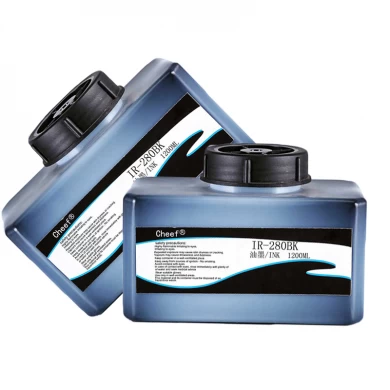 Tintenstrahldrucker Tintenverbrauchsmaterial IR-280BK für Domino-Drucker
