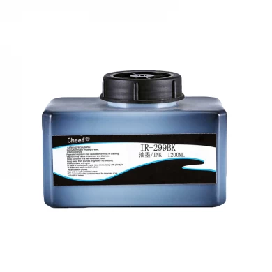 Inkjet fast drying printing ink  IR-299BK can Spray-printed metal for Domino