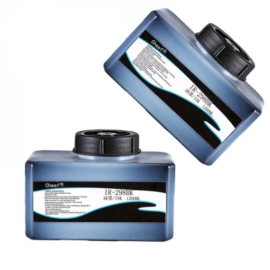 Inkjet printing eco solvent pigment ink IR-298BK 1.2L for Domino