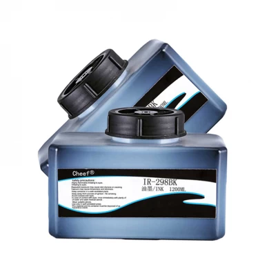 Inkjet printing eco solvent pigment ink IR-298BK 1.2L for Domino