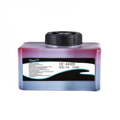 Inkjet printing pigment food grade ink IR-446RD 1.2L can Spray-printed eggs for Domino