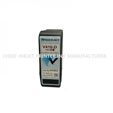 原装喷墨打印机消耗品黑色墨水V410-D用于VideoJet 1000系列喷墨打印机