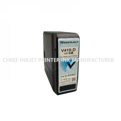 原装喷墨打印机消耗品黑色墨水V410-D用于VideoJet 1000系列喷墨打印机