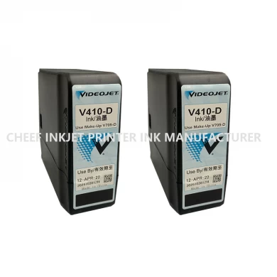 Original inkjet printer consumables black ink V410-D for Videojet 1000 series inkjet printers