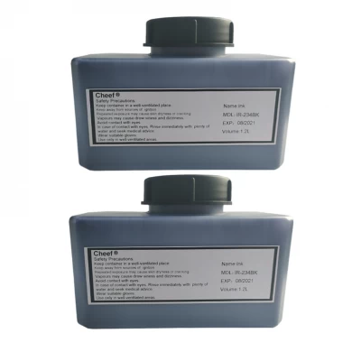 Tinta de impresión IR-234BK tinta de lavado alcalina resistente a bajas temperaturas para Domino
