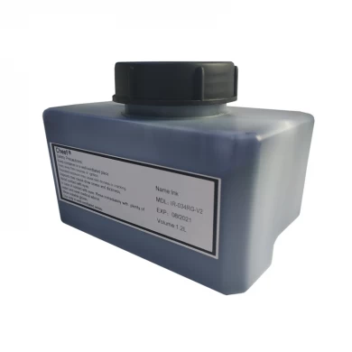 Ultrafast dry black ink IR-034RG-V2 acetone group ink for Domino