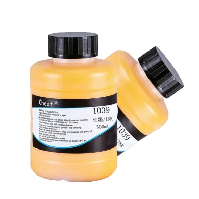 ink jet coding machine digital printing yellow ink 0.5L 1039  for Linx