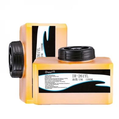 printer ink inkjet IR-261YL yellow printing ink for Domino