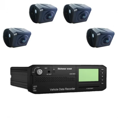 3G 4G GPS Wifi 4camera 360° 1080p video recorder suitable for bus and the car view around