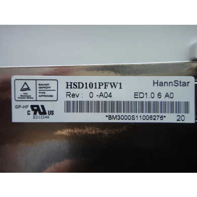 10.1 "HannStar WLED arka dizüstü LED ekran HSD101PFW1-A05 1024 × 576 cd / m2 200 ° C / R 500: 1