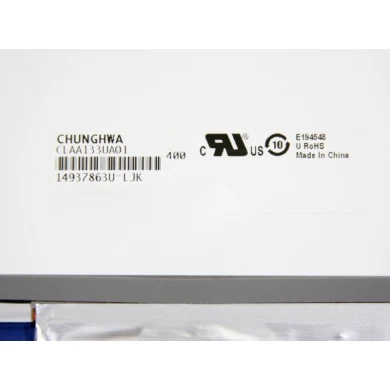 13.3 "CPT WLED arka aydınlatma dizüstü bilgisayar LED panel CLAA133UA01 1600 × 900 cd / m2 300 ° C / R 500: 1