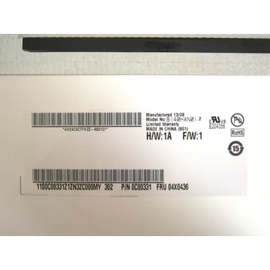14.0“AUO WLED背光笔记本电脑的LED显示屏B140HAN01.2 1920×1080 cd / m2的300℃/ R 700：1