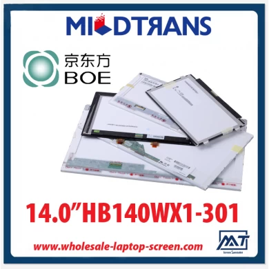 14.0" BOE WLED backlight notebook pc LED screen HB140WX1-301 1366×768 cd/m2 200 C/R 600:1