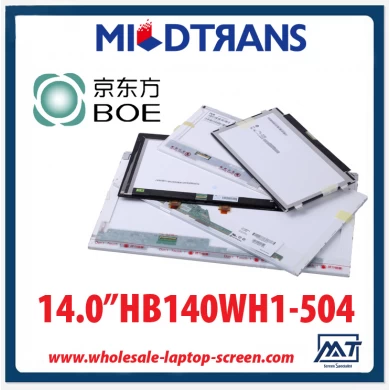 14.0" BOE WLED backlight notebook pc TFT LCD HB140WH1-504 1366×768 cd/m2 220 C/R 600:1 