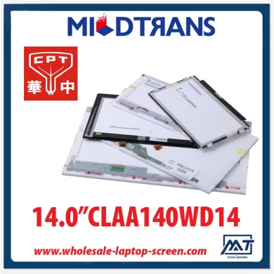 14.0" CPT WLED backlight notebook computer LED screen CLAA140WD14 1366×768 
