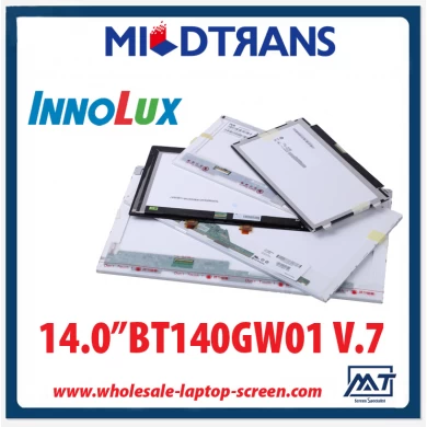 14.0" Innolux WLED backlight notebook computer TFT LCD BT140GW01 V.7 1366×768 cd/m2 200 C/R 600:1 
