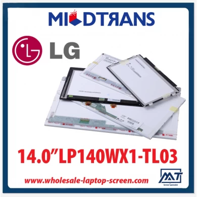 14.0 "LG العرض CCFL الخلفية دفتر عرض LCD LP140WX1-TL03 1280 × 768 CD / M2 200 C / R 420: 1