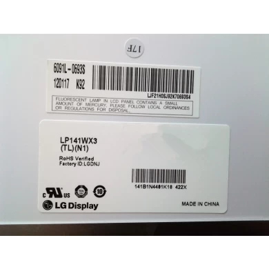 14.1" LG Display CCFL backlight notebook LCD screen LP141WX3-TLN1 1280×800 cd/m2 200 C/R 300:1