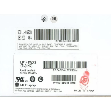 14.1" LG Display CCFL backlight notebook computer LCD screen LP141WX3-TLN2 1280×800 cd/m2 200 C/R 300:1