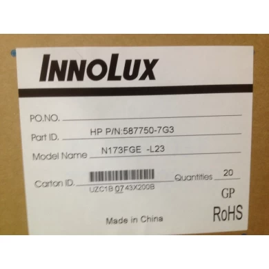 17.3 인치 1600 * 900 Innolux 광택 두꺼운 40 핀 LVDS N173FGE-L23 노트북 화면