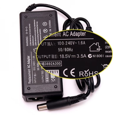 18.5V 3.5A для HP ноутбука Power Chager AC адаптер Aspire HP-04