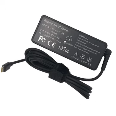 Chargeur d'adaptateur d'alimentation USB de type C 20V 3.25A 65W pour Lenovo ThinkPad X1 Yoga X270 x280 T580 P51S P52S E480 E470 S2 Ordinateur portable