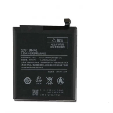 4000mah BN41 Remplacement de la batterie pour Xiaomi Redmi Note 4 Téléphone portable