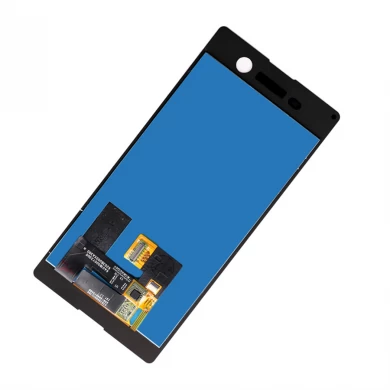 5.0 "Assembly LCD do telefone celular para Sony M5 Dual E5663 LCD Display Touch Screen Digitador Preto