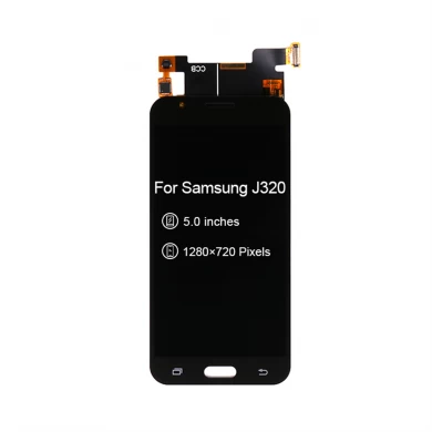 5,0 "Téléphone Molbile LCD OEM TFT pour Samsung Galaxy J320 2016 Écran tactile LCD OLED Noir / Blanc