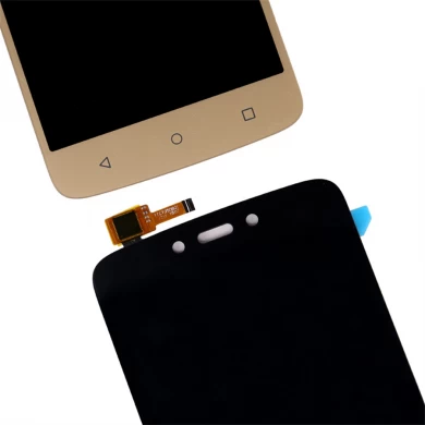 5.0 "OEM Siyah Yedek Cep Telefonu LCD Ekran Moto C Plus XT1723 Için Dokunmatik Ekran Digitizer