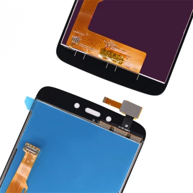 5.0 "OEM Siyah Yedek Cep Telefonu LCD Ekran Moto C Plus XT1723 Için Dokunmatik Ekran Digitizer