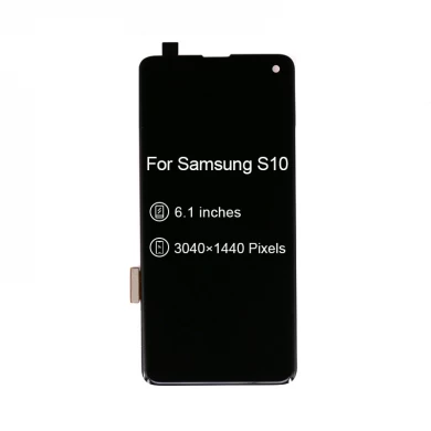삼성 S10 터치 스크린 블랙을위한 6.1 "인치 OLED 휴대 전화