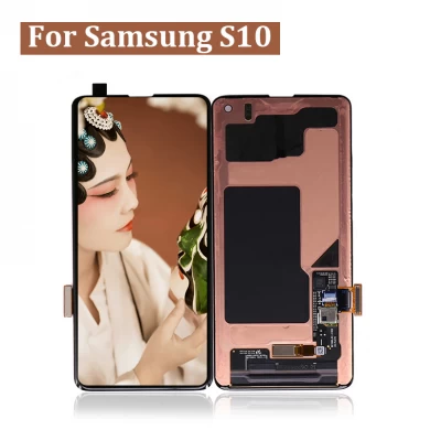 6.1 "Samsung S10 için OLED Cep Telefonu Dokunmatik Ekran Siyah