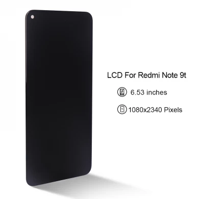 6.53“手机为Xiaomi Redmi Note 9T液晶显示屏触摸屏数字化器装配黑色