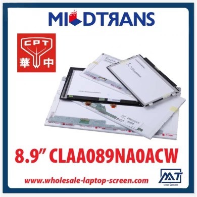 8.9 "CPT WLED arka aydınlatma dizüstü LED ekran CLAA089NA0ACW 1024 × 600 cd / m2 220 ° C / R 400: 1
