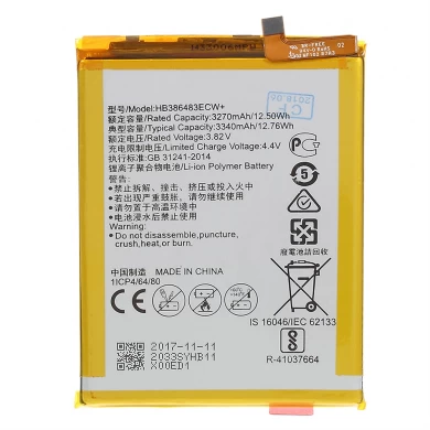 Substituição da bateria para Huawei Honor 6C Desfrute de 6s Bateria 3270mAh HB386483ECW