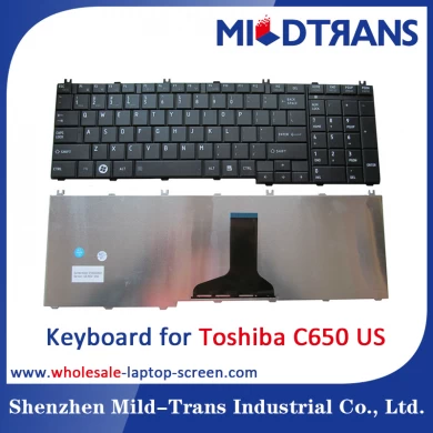 Marque nouveau meilleur fournisseur de clavier d'ordinateur portable de alibaba langue d'origine US Toshiba C650