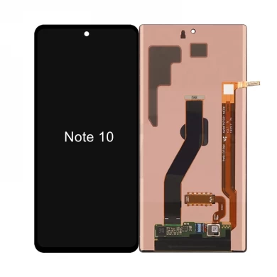 Compatível para Samsung Galaxy Note10 Nota 10 SM N970 / SM N9700 (preto com moldura) tela de toque LCD