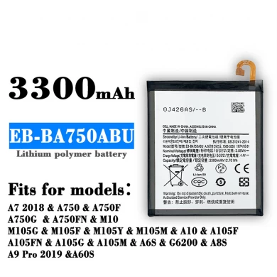EB-BA750ABU 3300mAH Batería para el reemplazo de la batería del teléfono celular de Samsung Galaxy A8S