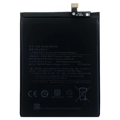 工厂价格热销电池BM46 4000MAH电池为小米Redmi注8T电池