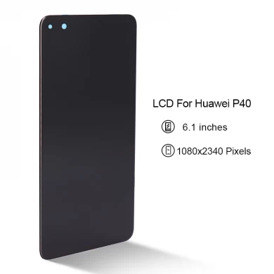 对于Huawei P40 LCD显示器，带触摸屏数字转换器移动电话组件6.1inch Black