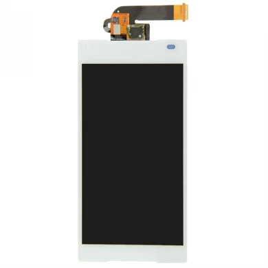 Para Sony Xperia Z5 Mini Pantalla LCD compacta Pantalla táctil Digitalizador Teléfono celular Conjunto Blanco