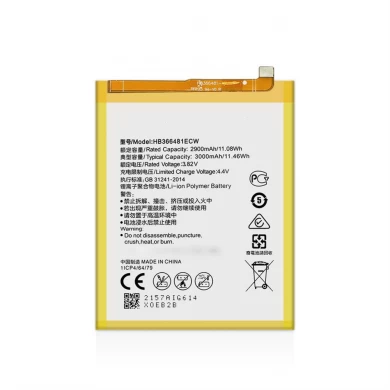 Hb366481Ecw Replacement For Huawei Y6 2018 Mobile Phone Battery 3000Mah 3.82V