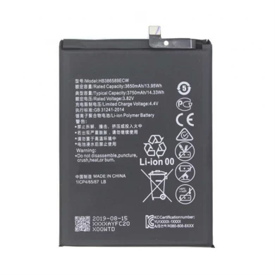 HB386590ECW 3650MAH Li-ion Bateria para Huawei Honra 8x Bateria de Telefone Móvel