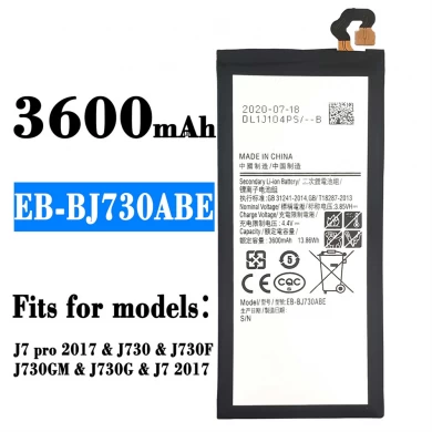 Venda quente para Samsung Galaxy J7 Pro J730F Bateria EB-BJ730ABE Telefone celular Substituição
